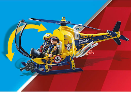 Playmobil Каскадьорско шоу Helicopter with Film Crew за 5-12 години