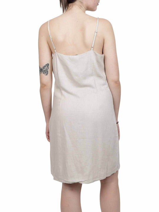 Only Mini Καλοκαιρινό All Day Φόρεμα με Τιράντα Γκρι