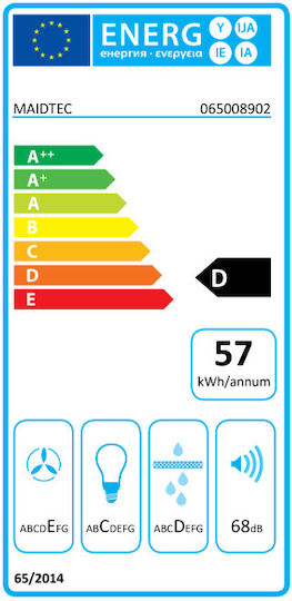 Maidtec Απορροφητήρας Καμινάδα 60cm Inox