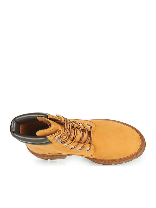 Cortina Valley 6 Inch Ghete Dama De Piele Galbene Ankle Boots