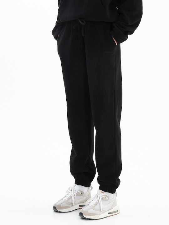 Basehit Damen-Sweatpants Jogger Schwarz Vlies