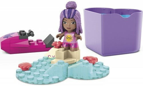Mega Bloks Τουβλάκια Barbie Beach Splash Color Reveal για 4+ Ετών 26τμχ
