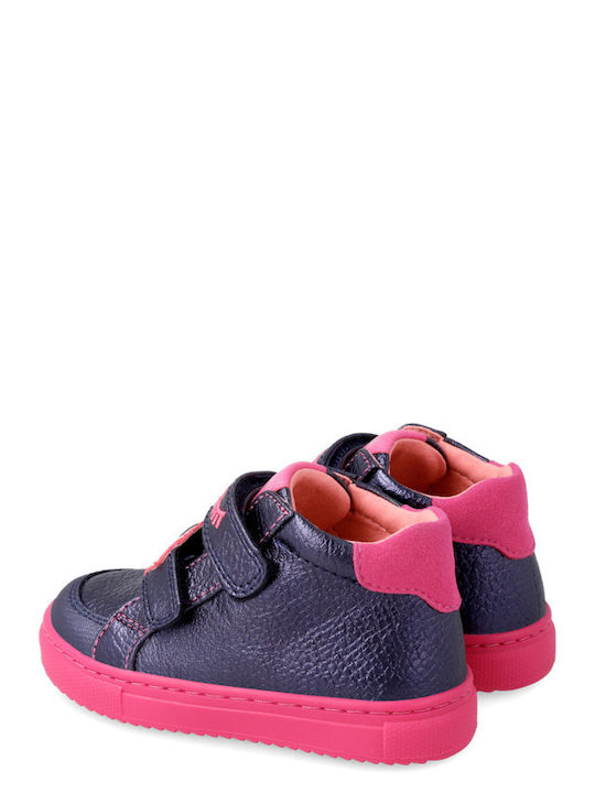 Kids Sneakers High with Scratch Blue