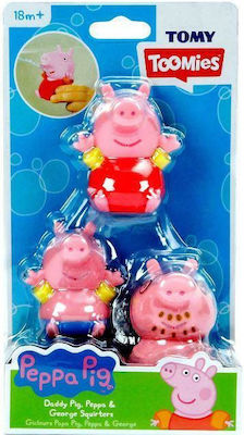 Tomy Peppa Pig Squirters Toomies - Daddy Water Squirters for 18+ months 3pcs