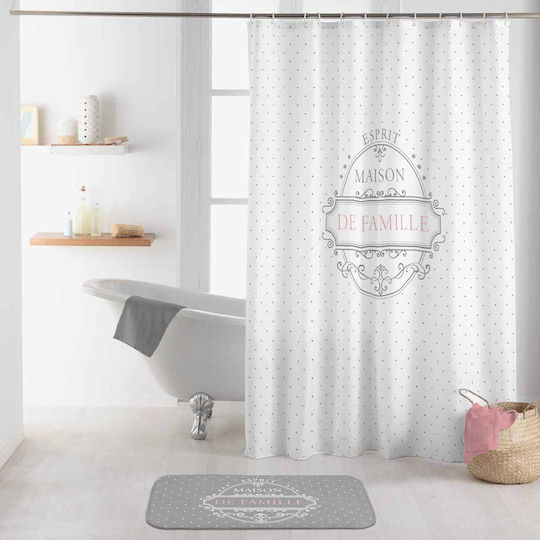 Non-Slip Bath Mat L-C Maison De Famille 1801242 Gray 45x75cm