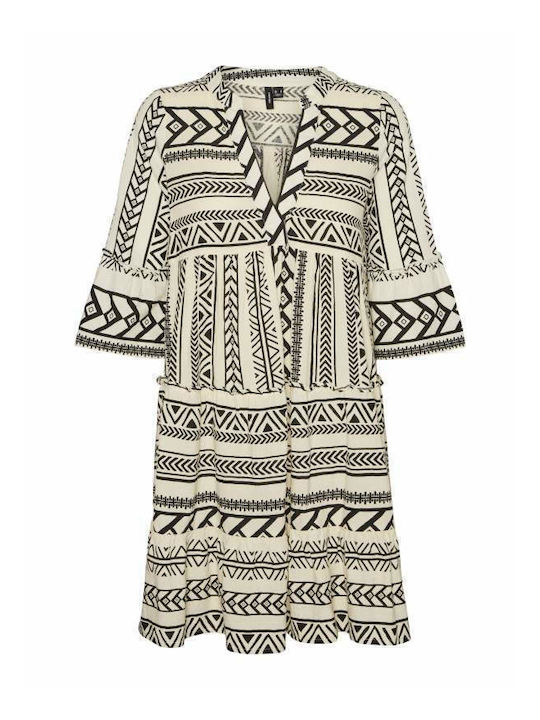 Summer Mini Dress with Slit Birch