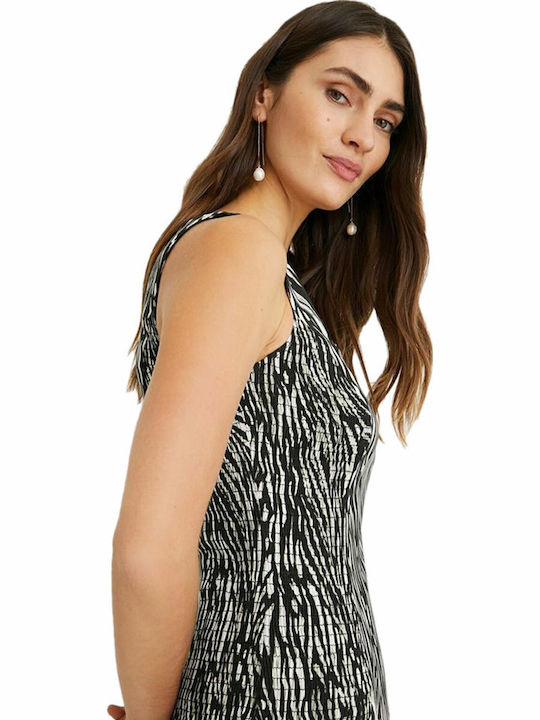Salt Lake City Sommer Mini Damenkleid Schwarz