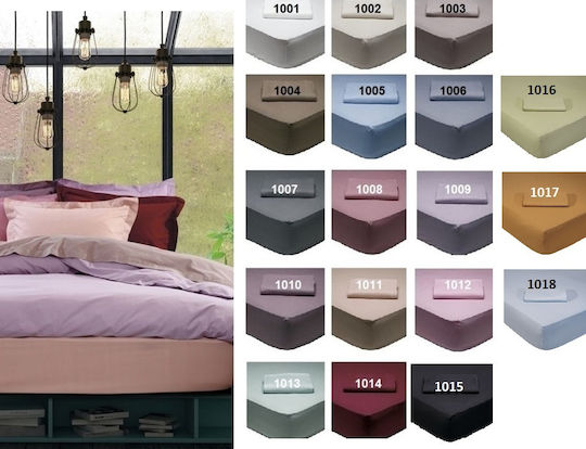 Das Home für Einzelbett 100x200+35cm mit Gummizug 1004 Braun