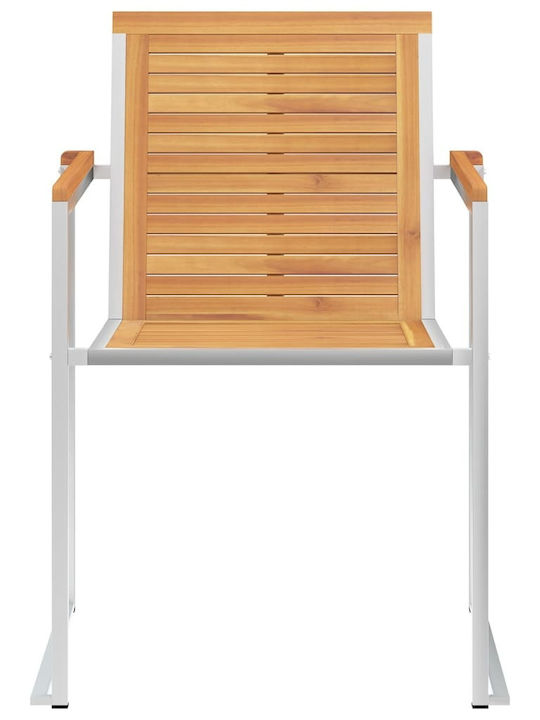 Scaun de exterior Lemn Teak 4buc 60x56x85cm