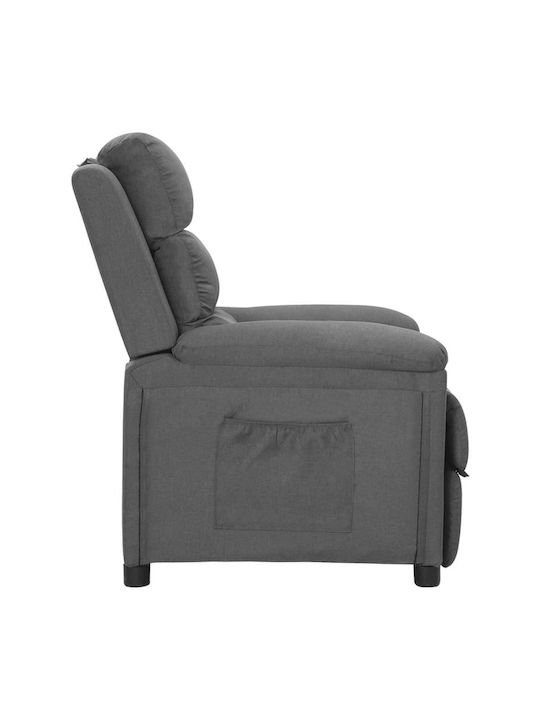 Relaxsessel mit Fußhocker Gray 74x92x101.5cm