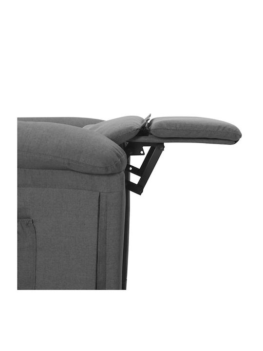 Relaxsessel mit Fußhocker Gray 74x92x101.5cm