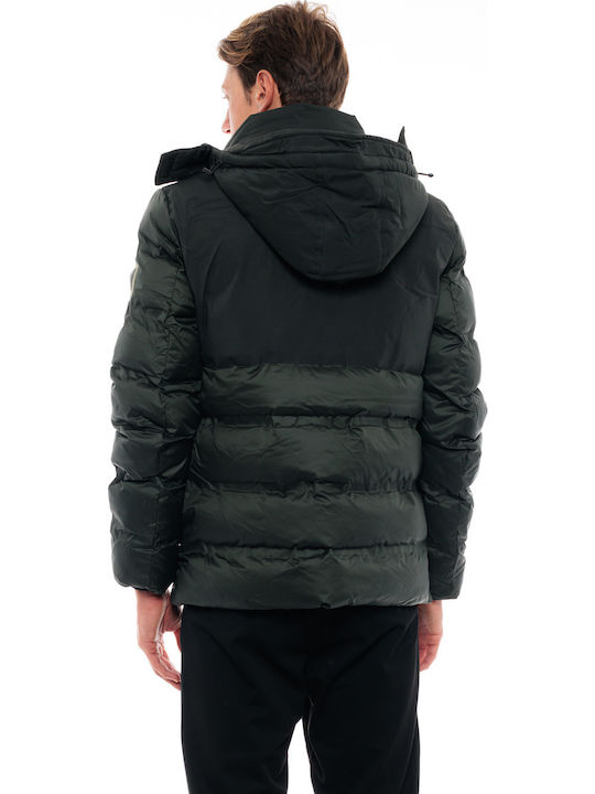 Biston Geacă Puffer Verde