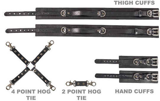 Skaz Set de legături Set pentru Legare Trunchi cu Membre Black