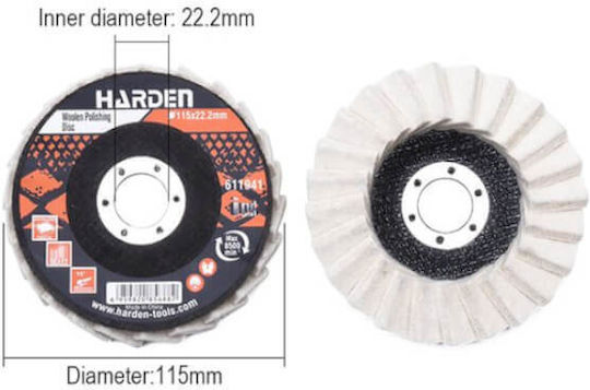 Harden Δίσκος Λείανσης Μετάλλου 115mm