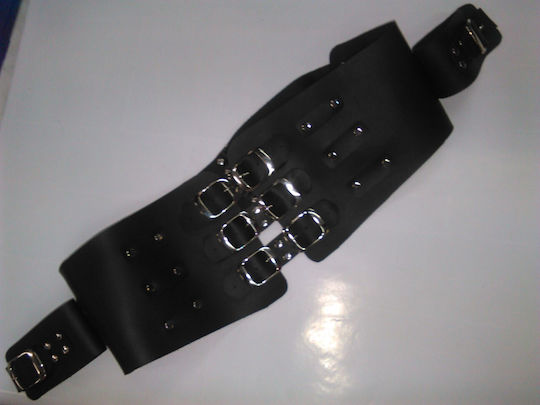 Комплект за Връзване на Тяло с Крайници BDSM Комплект за кожено робство с колан и каишки за крака