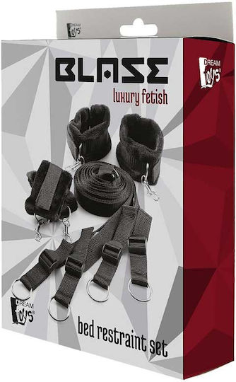 Dream Toys Blaze Bed Restraint Set Set pentru Legare la Pat în Culoare Negru