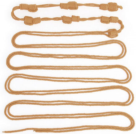 Shibari Naughty Toys Armbinder Shibari Rope 6m Σχοινί Δεσίματος σε Μπεζ Χρώμα