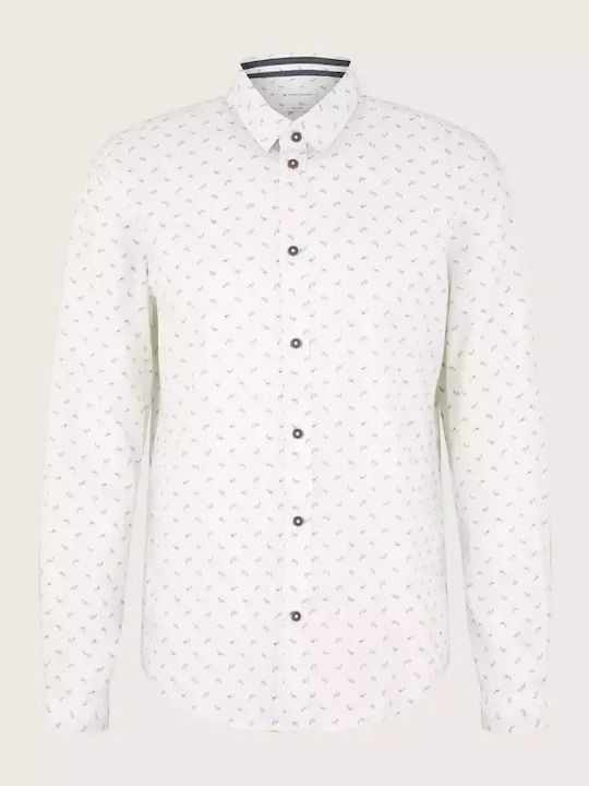Long-sleeved Cotton Shirt White