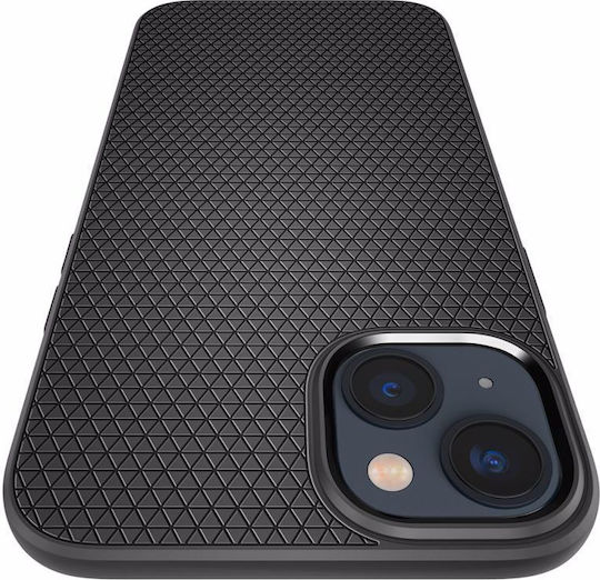 Spigen Liquid Air Umschlag Rückseite Silikon Matte Black (iPhone 13, iPhone 14)