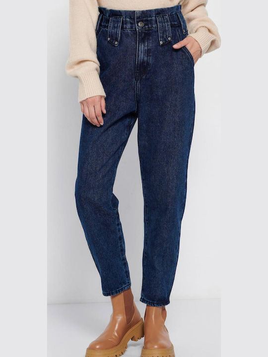 High Waist Women's Jean Trousers in Baggy Line