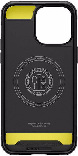 Spigen Rugged Armor Magsafe Back Cover Πλαστικό / Σιλικόνης 2mm Matte Black (iPhone 14 Pro)