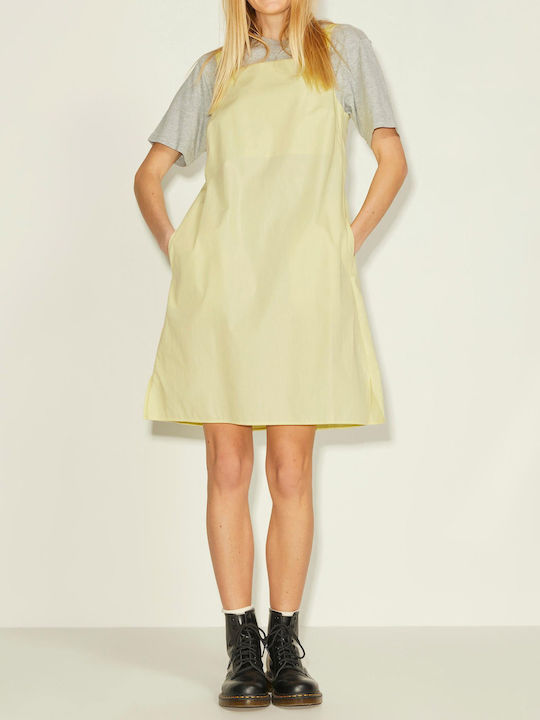 Sommer Midi Damenkleid Gelb