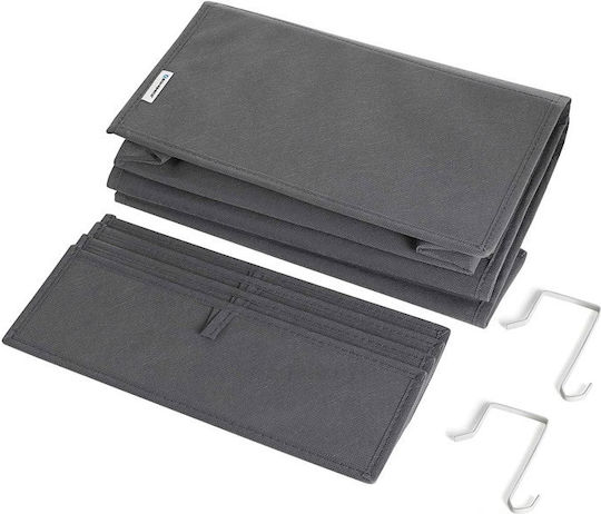 Songmics Fabric Hanging Storage Case for Underwear in Gray Color 33.5x12x100cm 1pcs