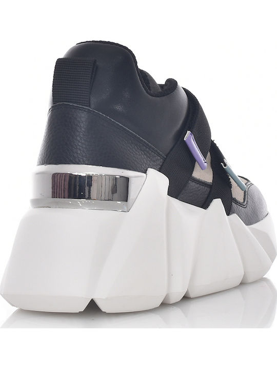 Keri Γυναικεία Chunky Sneakers Μαύρα