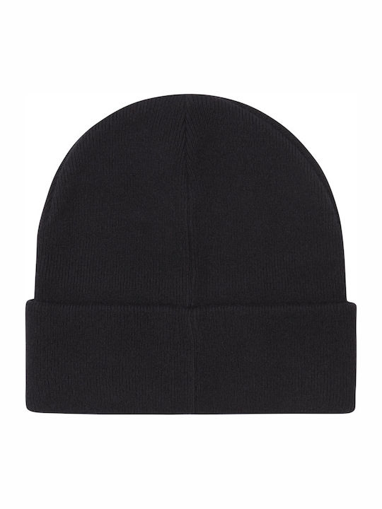 Beanie Masculin Căciulă cu Tricotaj Rib în culoarea Negru