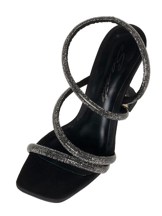 Sandals with Strass Black