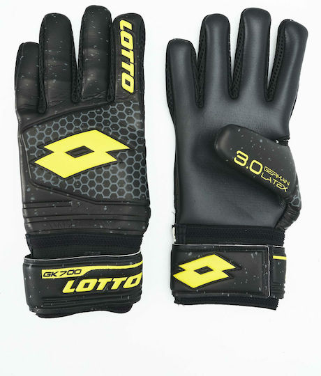Lotto GK 700 II Goalkeeper Gloves Adults Black