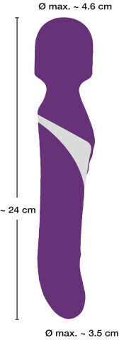 Javida Wand & Pearl Vibrator Δονητής Μασάζ 24cm Purple