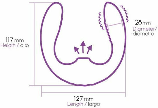 Action Two Lovers Couples Vibe 3 in 1 with Finger and Suction Vibrator Δονητής για Ζευγάρια