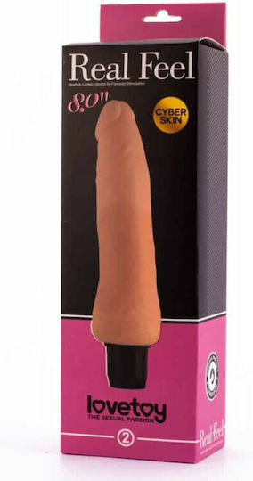Lovetoy Real Feel Xtreme Feel Cyberskin Vibrator Realistic Vibrator 20.3cm Flesh
