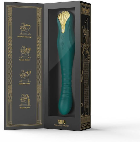 Zalo King Κλασικός Δονητής 30.2cm Green