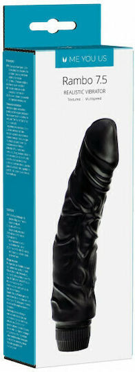Me You Us Rambo Realistic Vibrator 19cm Negru