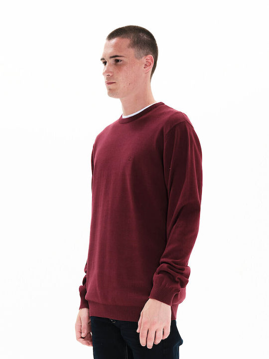 Langarm-Pullover Wine