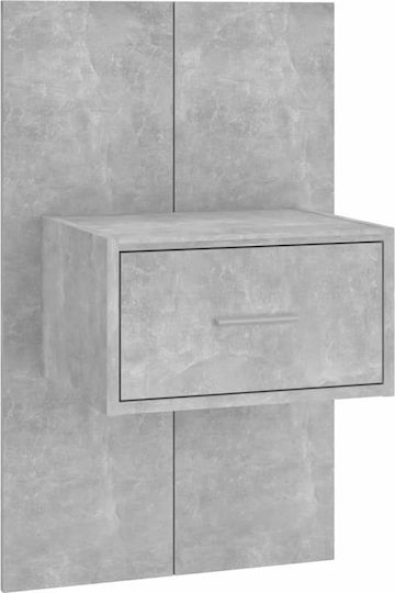 vidaXL Tăblie De Pat Din Lemn Gri Beton 200x80cm