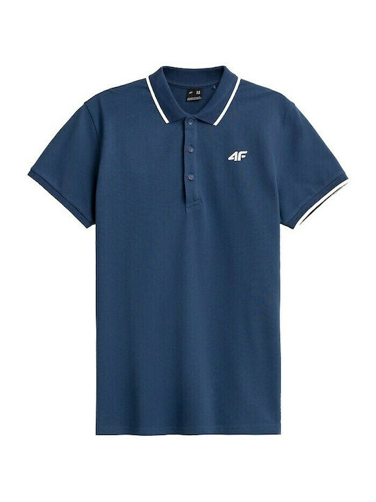 4F Ανδρικό T-shirt Polo Πράσινο