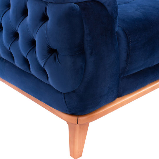 Bennington Canapea Cu Trei Locuri Pat Albastră 240x95x80cm