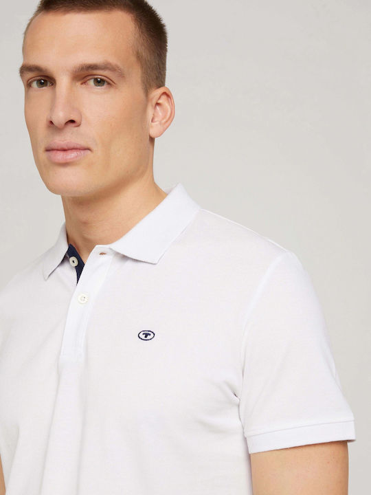 Basic Polo Herrenbluse Kurzarm Weiße