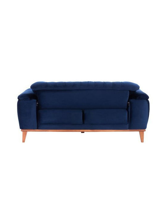 Bennington Two-Seater Couch Bed Blue 180x95x80 cm
