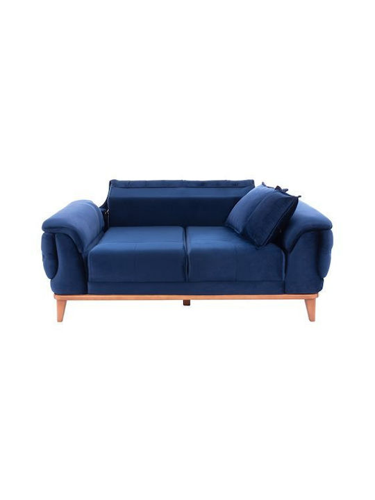 Bennington Two-Seater Couch Bed Blue 180x95x80 cm