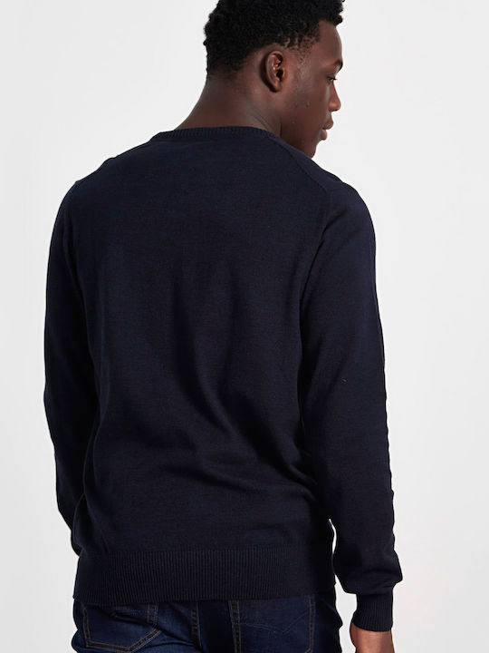 Funky Buddha Men's Long Sleeve Sweater Navy Blue