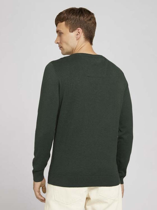 Tom Tailor Men's Long Sleeve Sweater Green