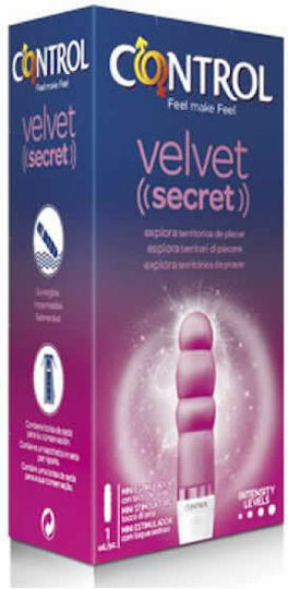 Control Feel Make Feel Velvet Secret Mini Stimulator Klitoris Vibrator 10cm Pink