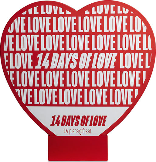 LoveBoxxx 14 Days Love Gift Set Vibrator für Paare Rot