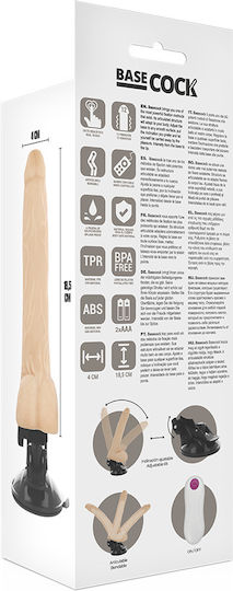Dream Love Realistisch Vibrator mit Fernbedienung 18.5cm Flesh