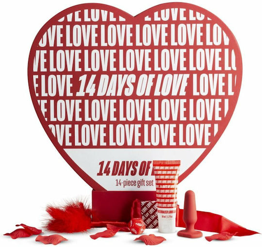 LoveBoxxx 14 Days Love Gift Set Vibrator für Paare Rot