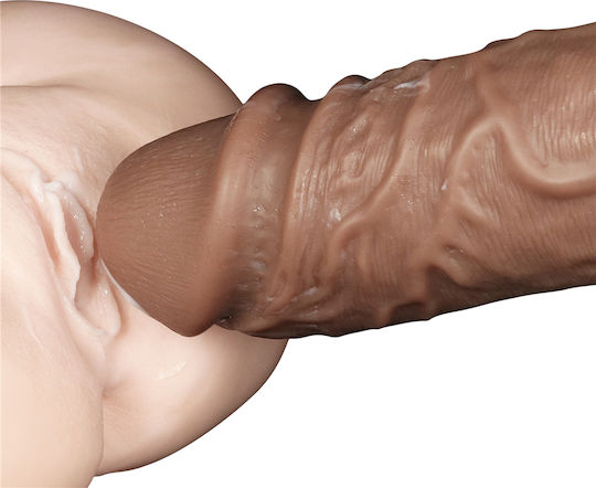 Lovetoy Realistic Chubby Vibrating Dildo Realistisch Vibrator 27cm Braun